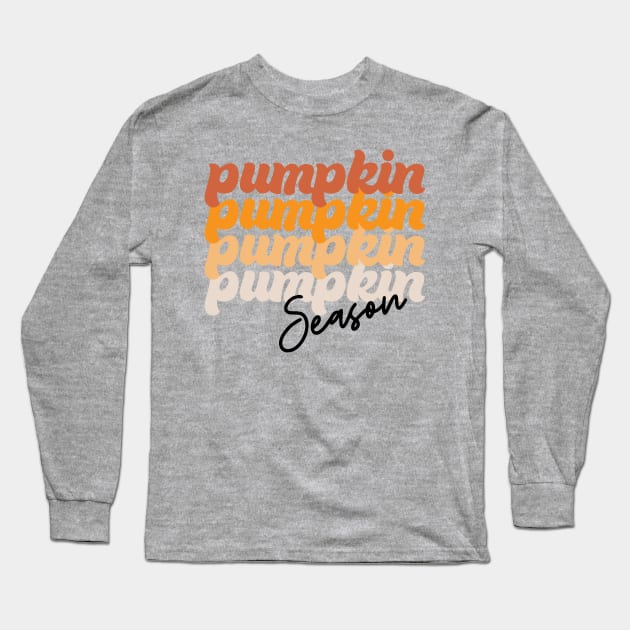 Pumpkin Season Long Sleeve T-Shirt by AbbyCat